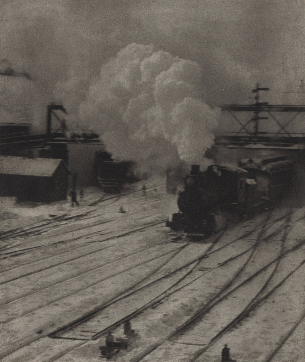 Der Eisenbahnhof im Winter von Alfred Stieglitz