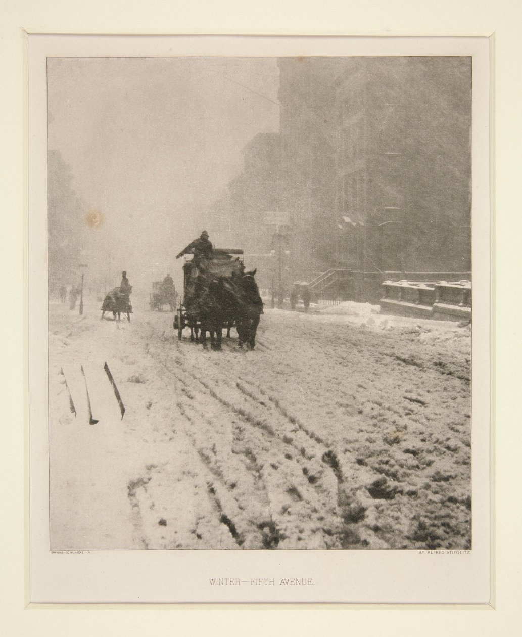 Winter - Fifth Avenue von Alfred Stieglitz
