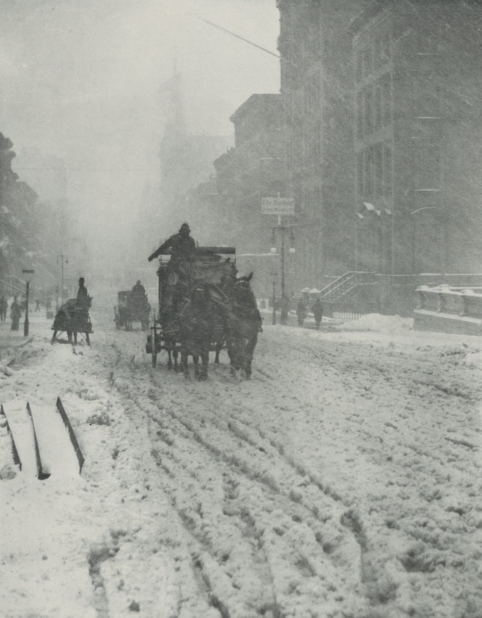 Winter, Fifth Avenue von Alfred Stieglitz