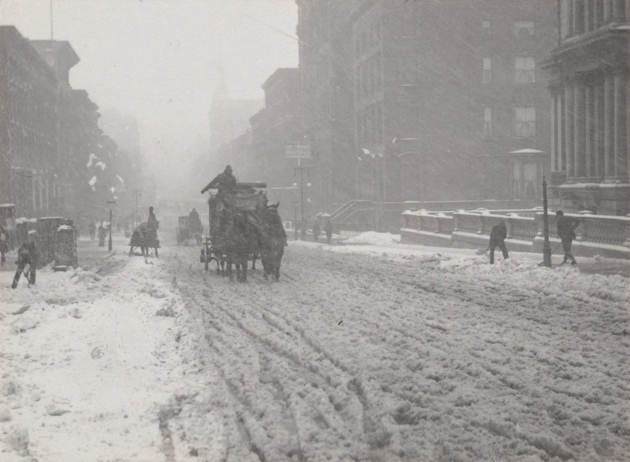 Winter auf der Fifth Avenue von Alfred Stieglitz