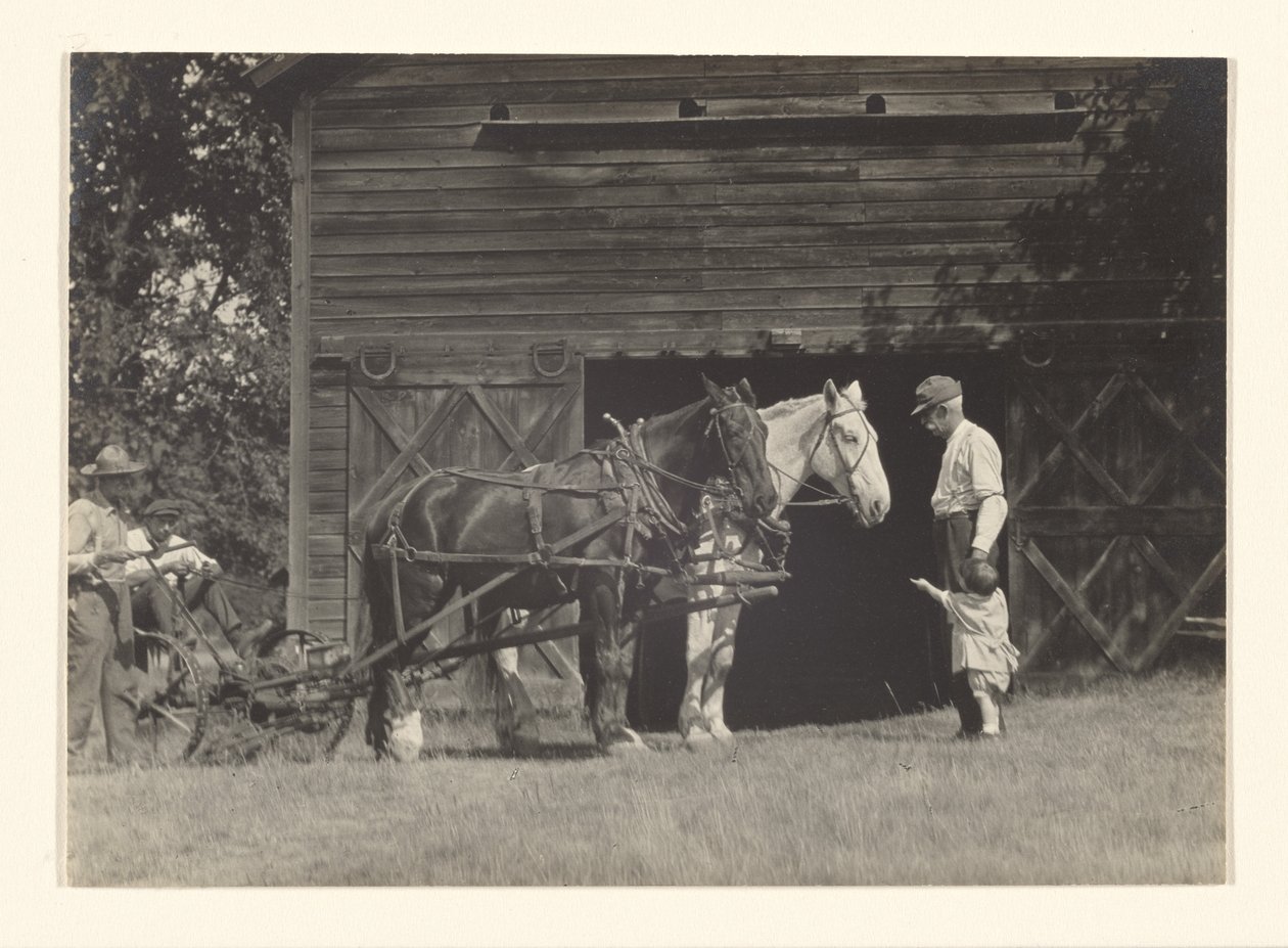 [Yvonne Boursault, Fred Varnum und zwei nicht identifizierte Männer, Lake George] von Alfred Stieglitz