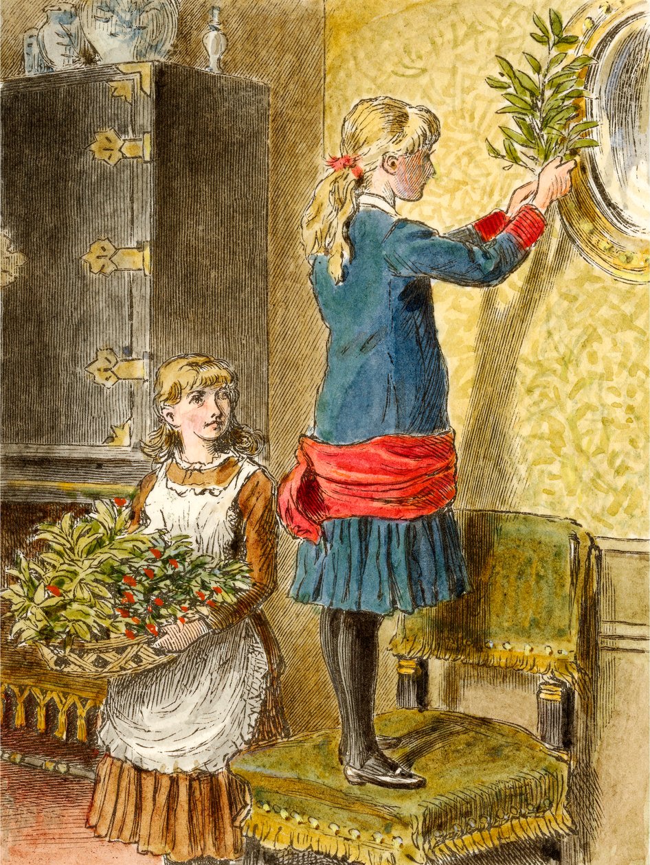 Dekoration für Weihnachten, veröffentlicht 1854 von Alfred W Cooper