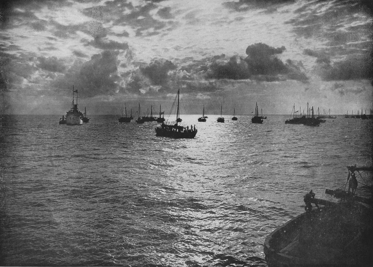 Sonnenuntergang an den Perlenbänken, Marrichikaddi, ca. 1890, 1910 von Alfred William Amandus Plate