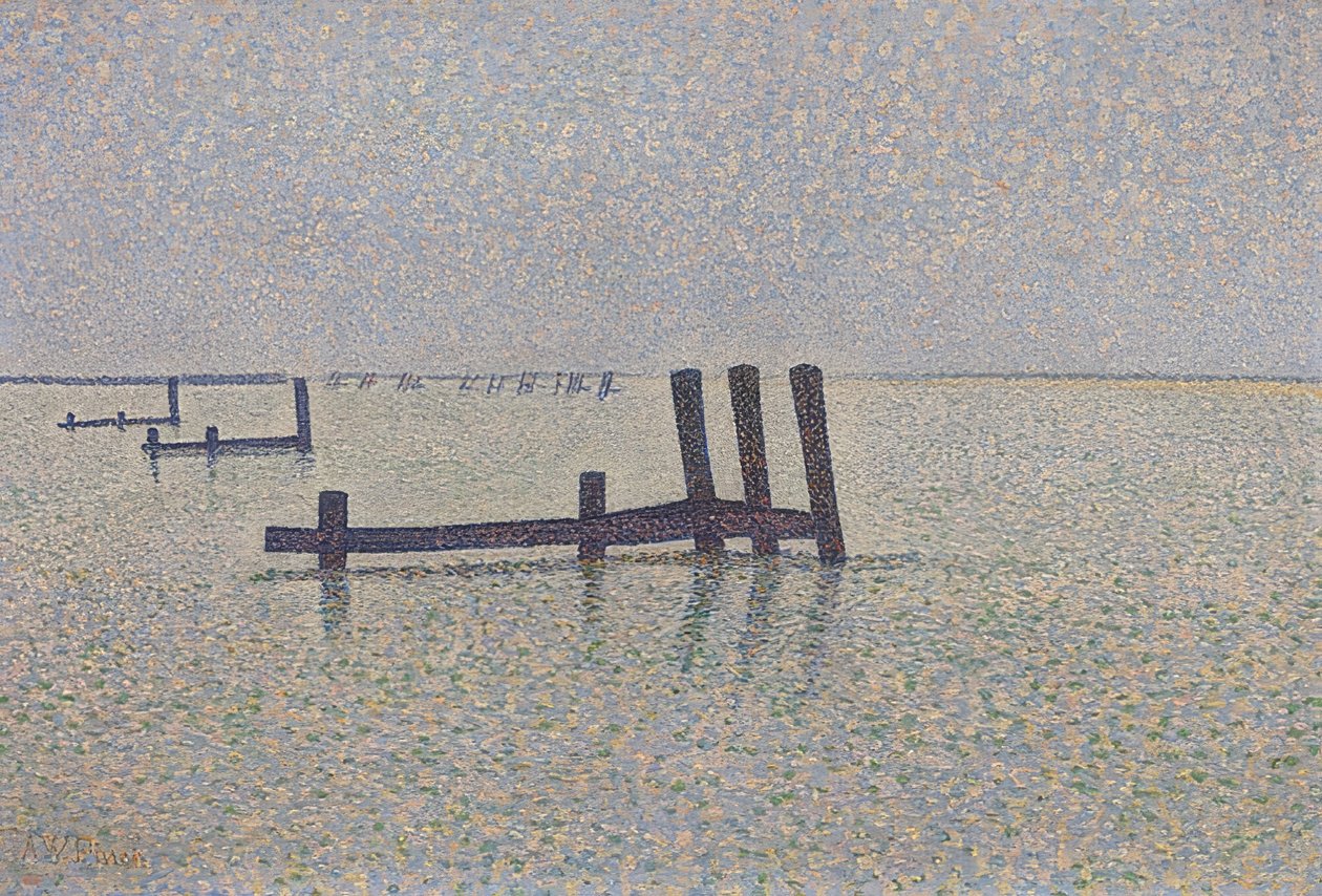 Ärmelkanal bei Nieuwpoort von Alfred William Finch