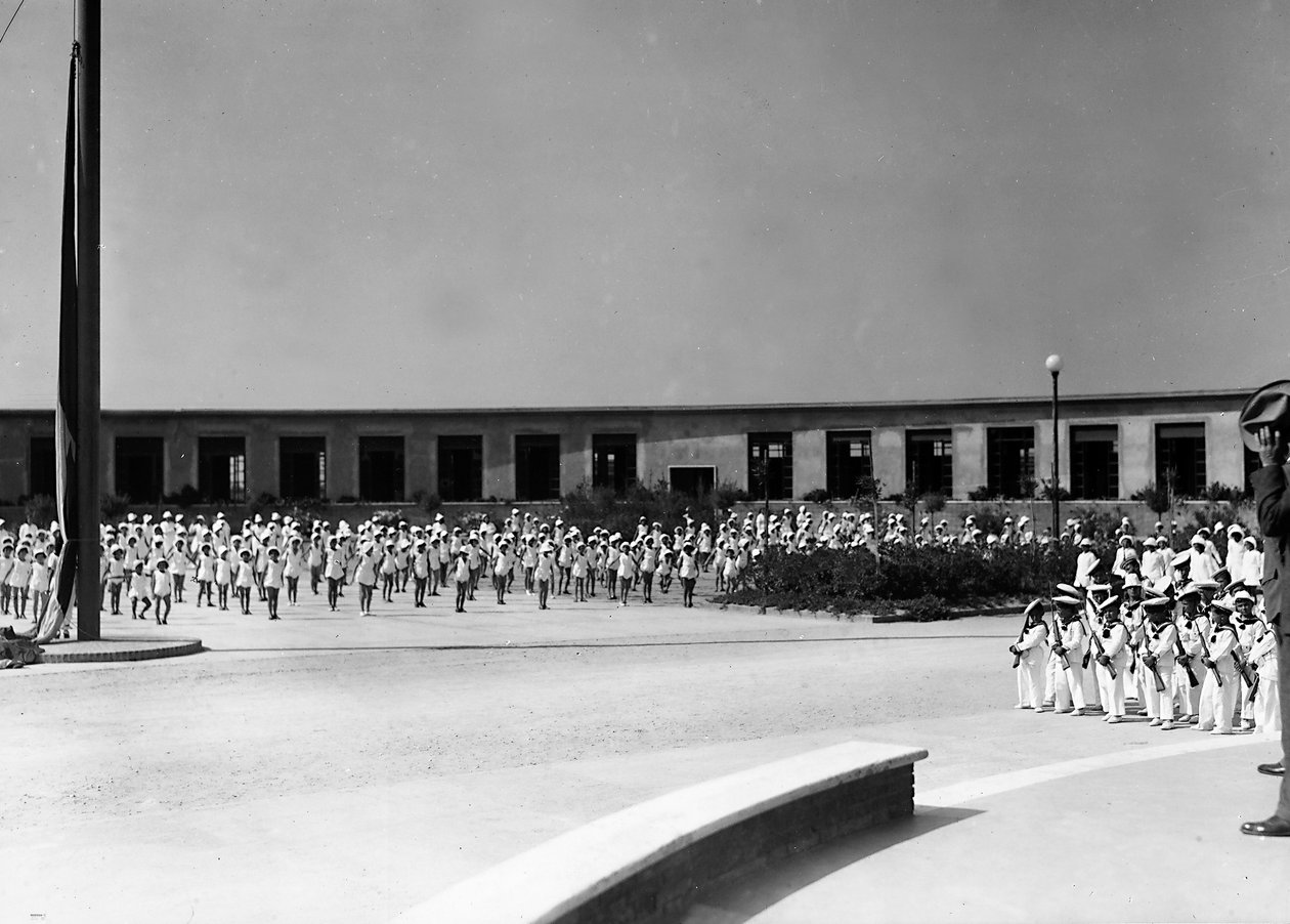 Villa Rosa Maltoni Mussolini: Schüler beim Training von Fratelli Alinari