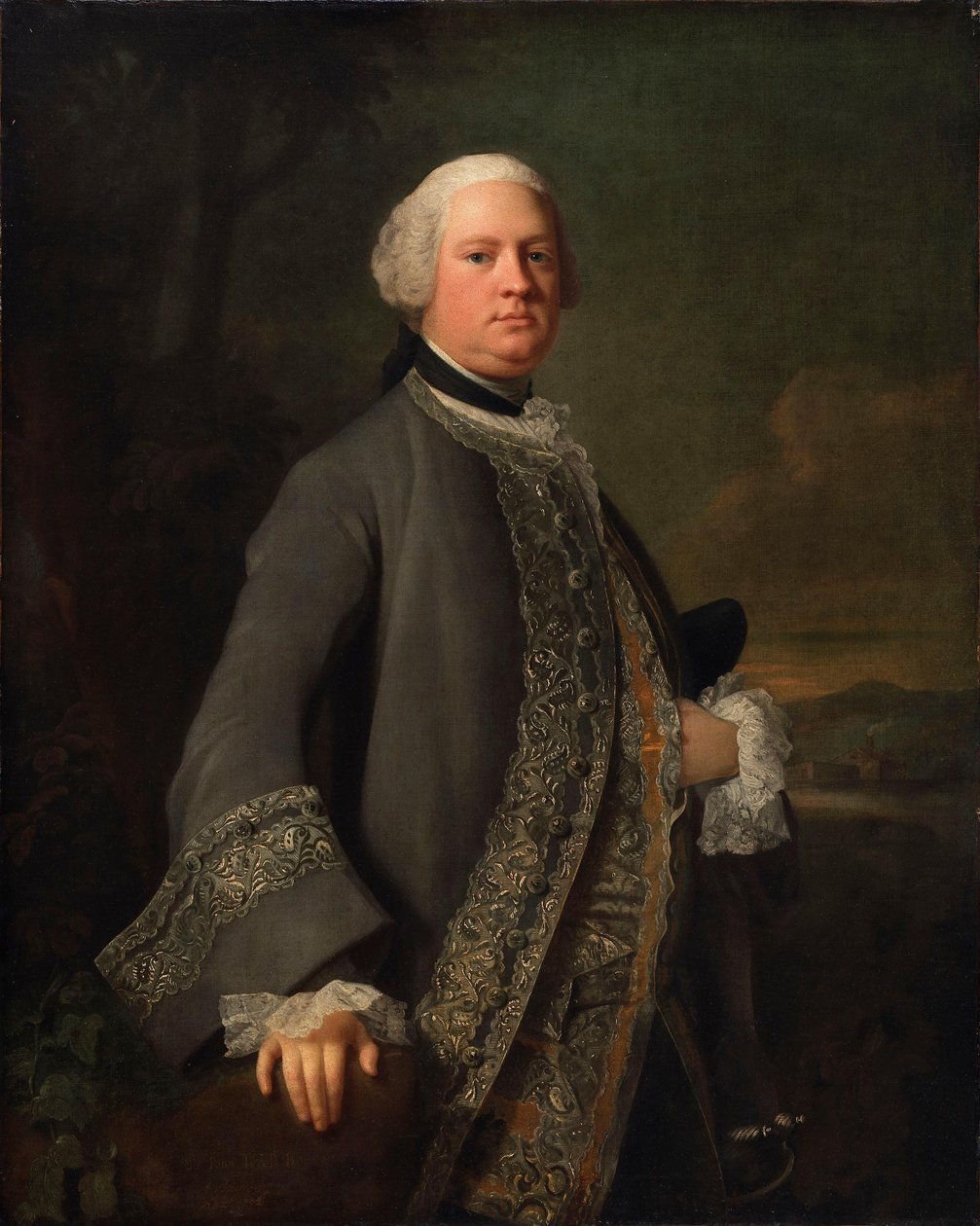 Porträt von Sir John Tyrell, Bt. von Allan Ramsay