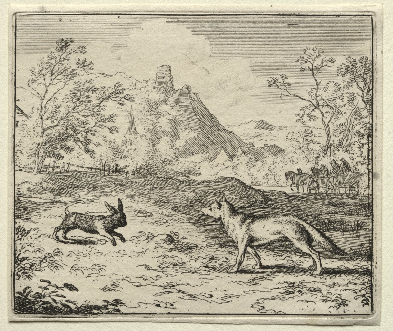 Reineke Fuchs: Reineke und der Hase von Allart van Everdingen