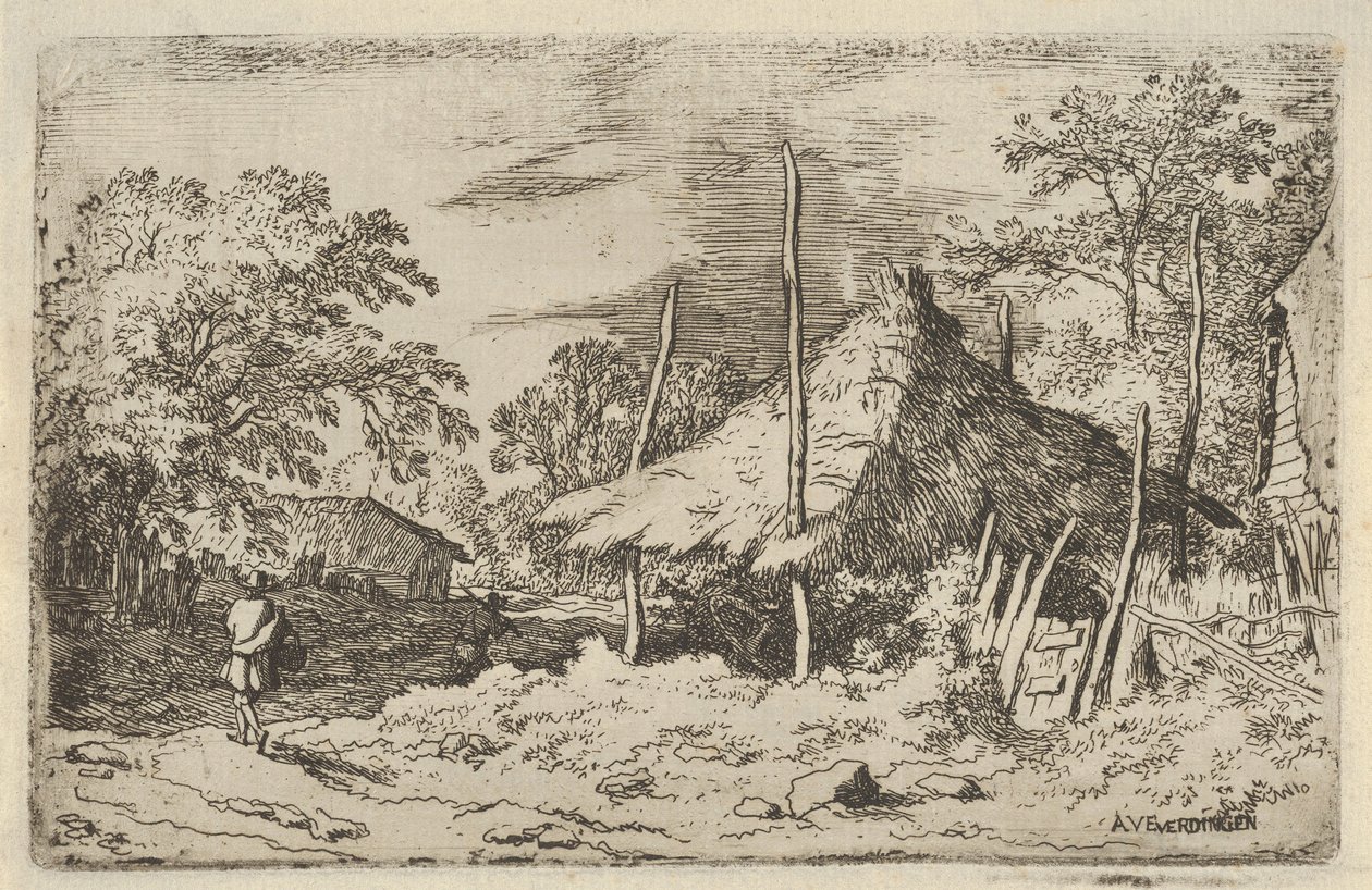 Das Rad unter dem Heuschober von Allart van Everdingen