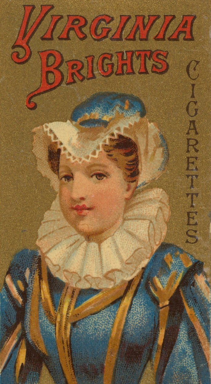Aus der Serie Girls and Children N64 zur Werbung für Virginia Brights Zigaretten, 1886 von Allen and Ginter