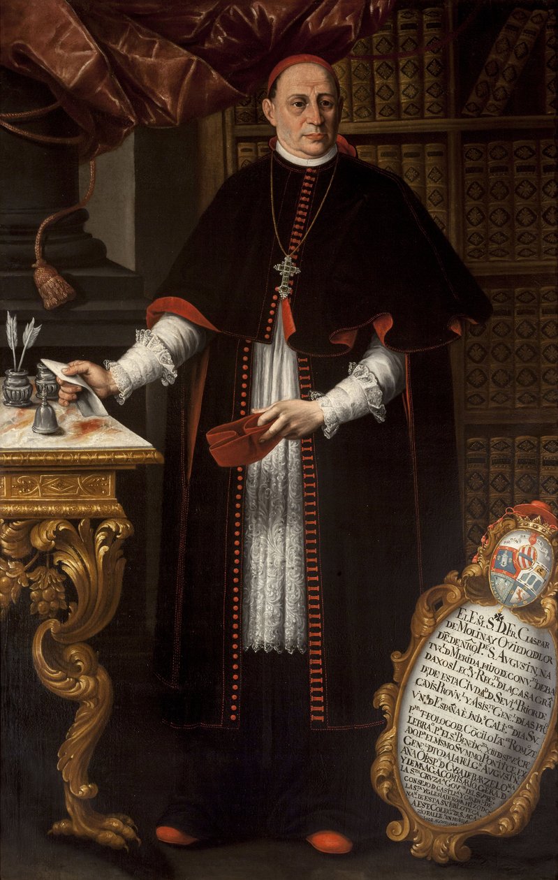Barock: Porträt des Kardinals Gaspar de Molina y Oviedo von Alonso Miguel de Tovar