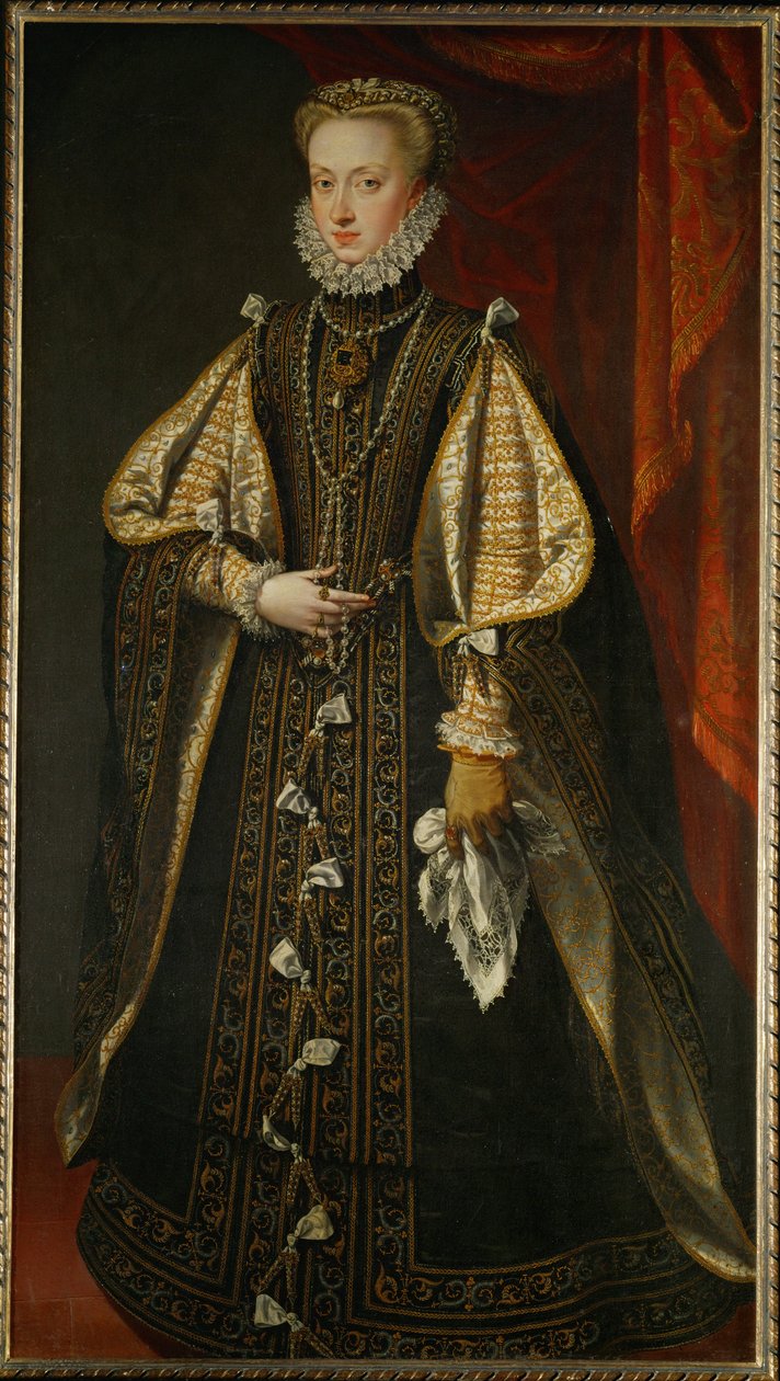 Erzherzogin Anna von Österreich, Königin von Spanien von Alonso Sánchez Coello