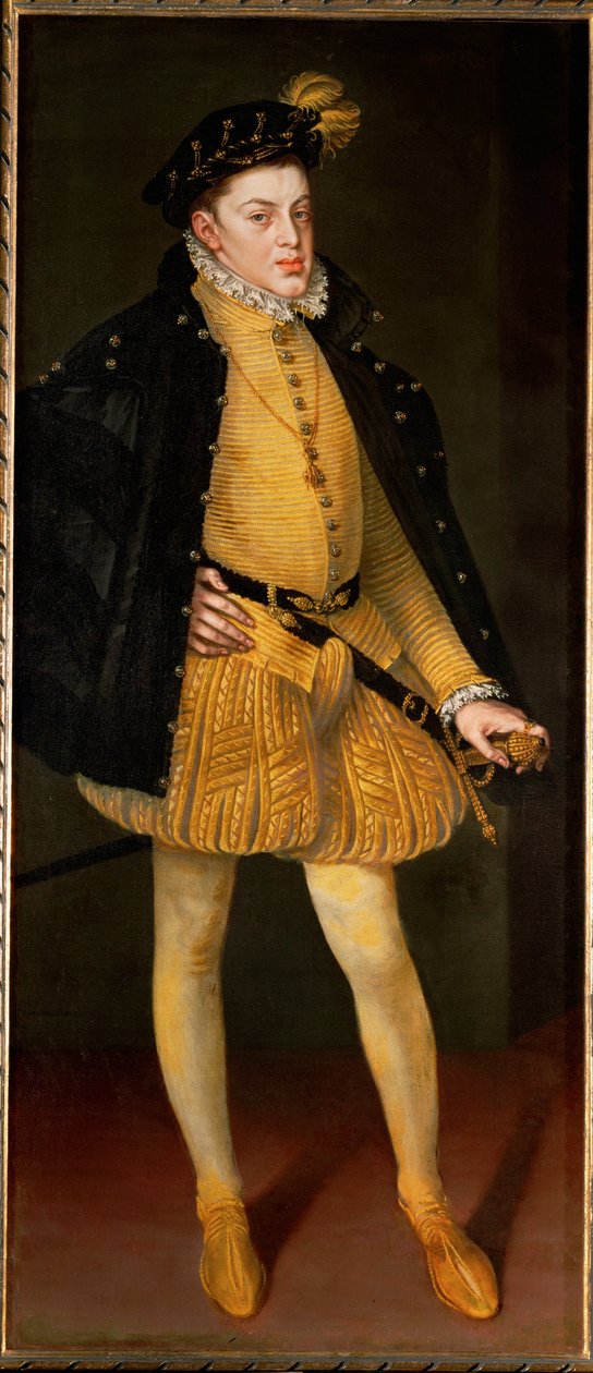 Infant Don Carlos, Sohn von Philipp II und seiner ersten Frau und Cousine Maria von Portugal von Alonso Sánchez Coello