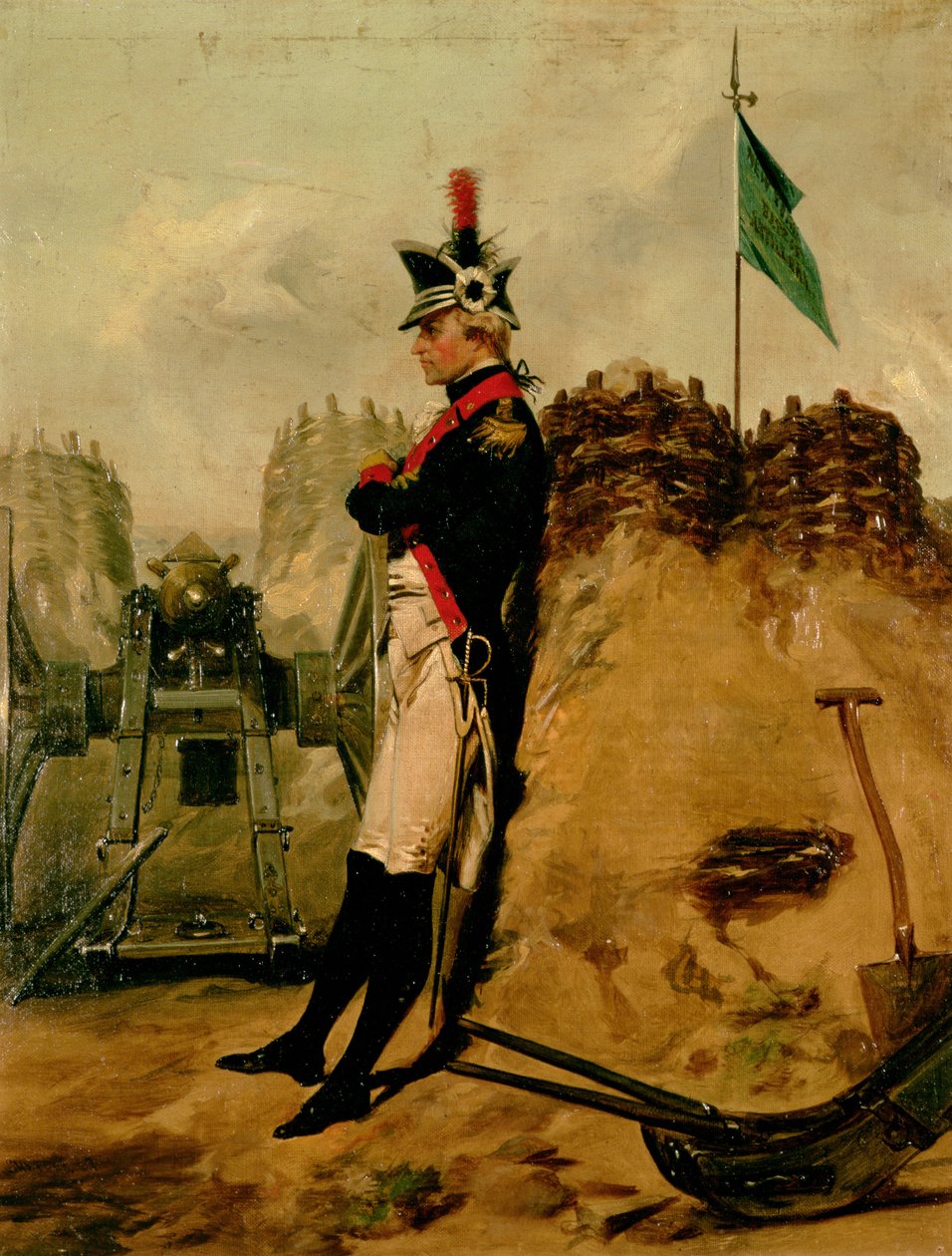 Alexander Hamilton (1757-1804) in der Uniform der New Yorker Artillerie von Alonzo Chappel