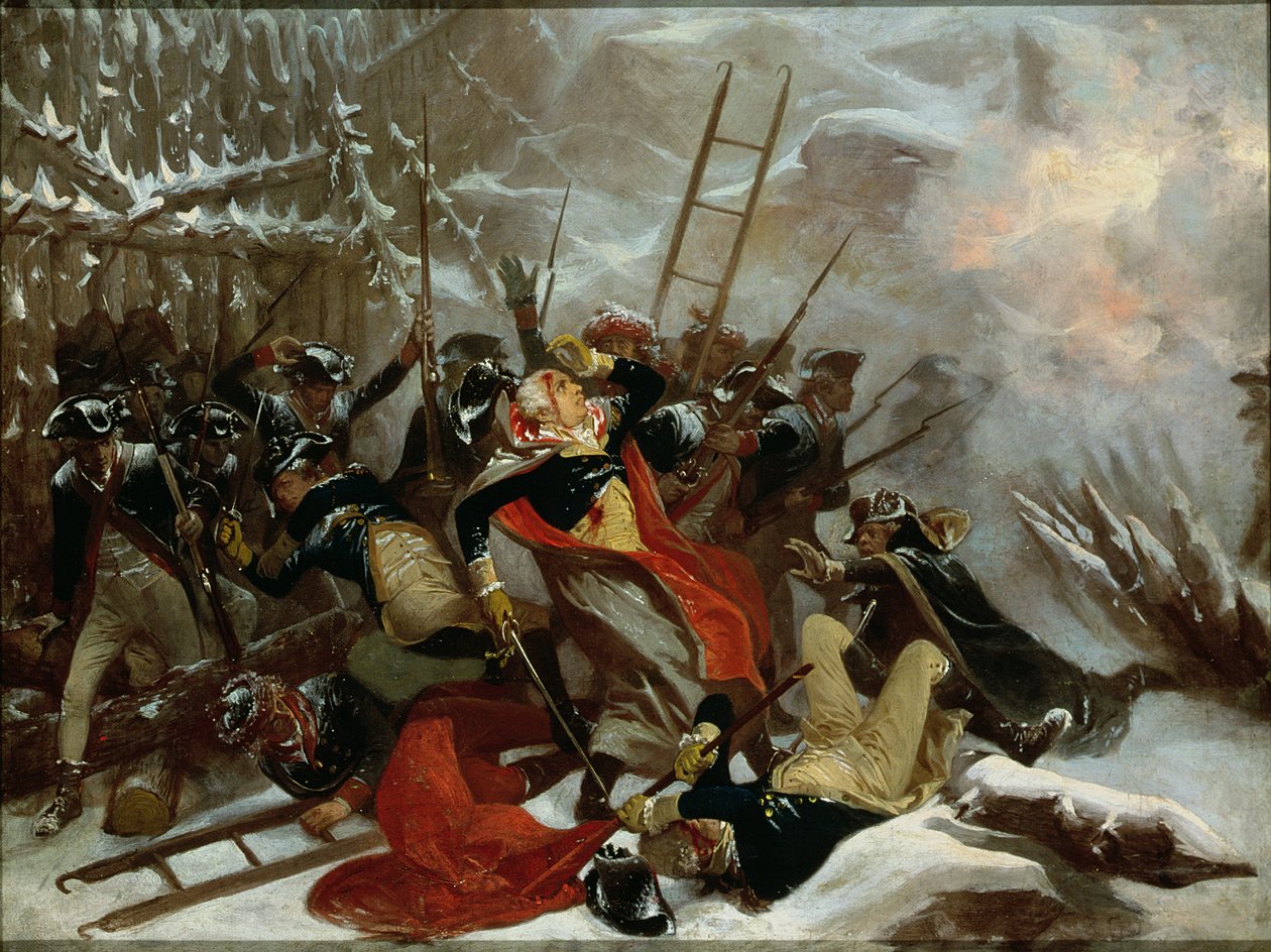 Tod von General Richard Montgomery am 31. Dezember 1775, 1865 von Alonzo Chappel
