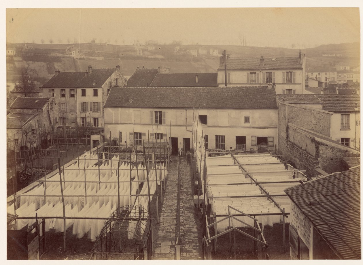 Mord an der Witwe Templier in Arcueil... Ansicht des Hauses von außen von Alphonse Bertillon