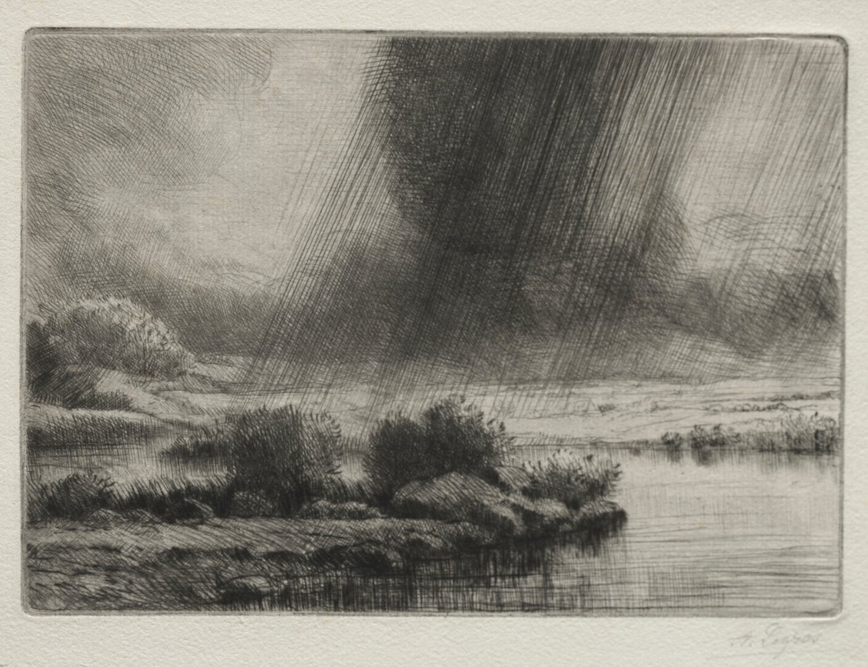 Ein Sturm von Alphonse Legros