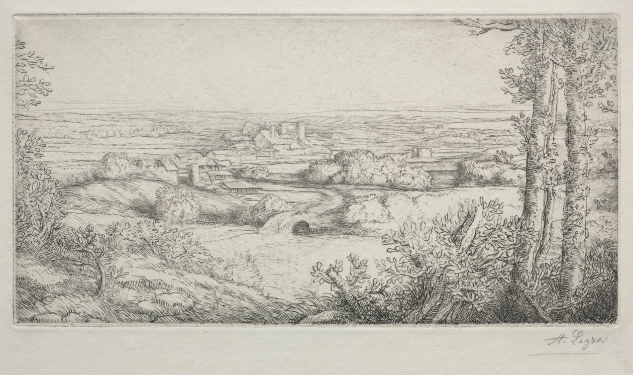 Ein Tal in Burgund von Alphonse Legros