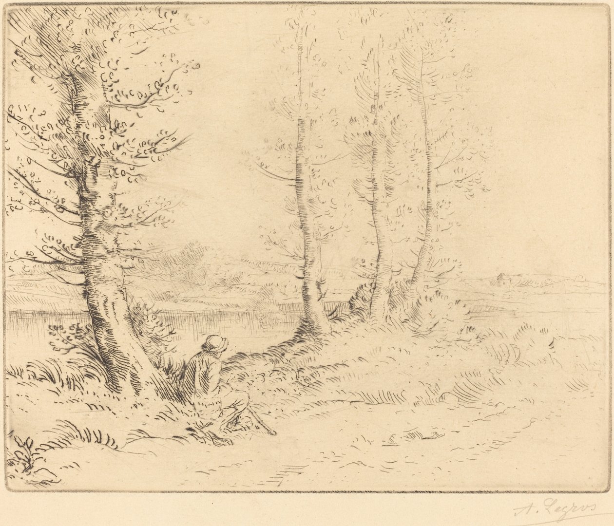 Am Fluss von Alphonse Legros