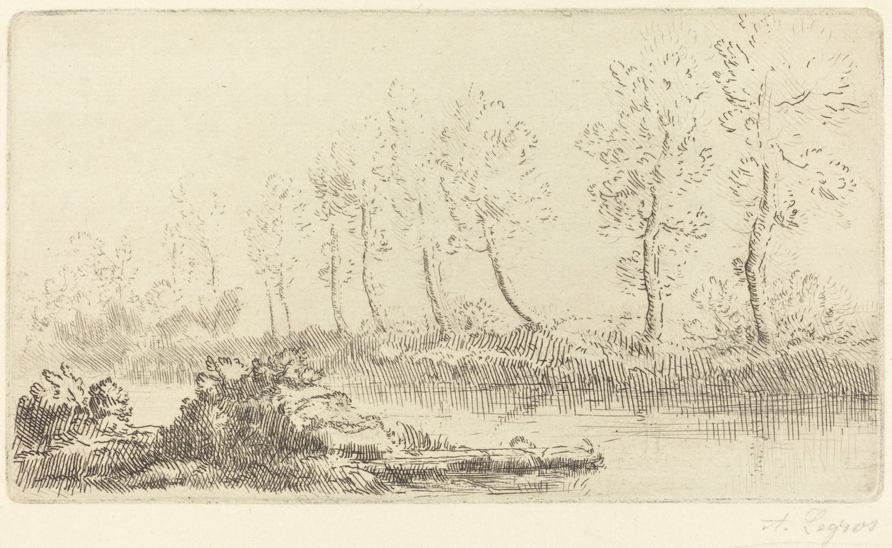 Ufer der Adour von Alphonse Legros