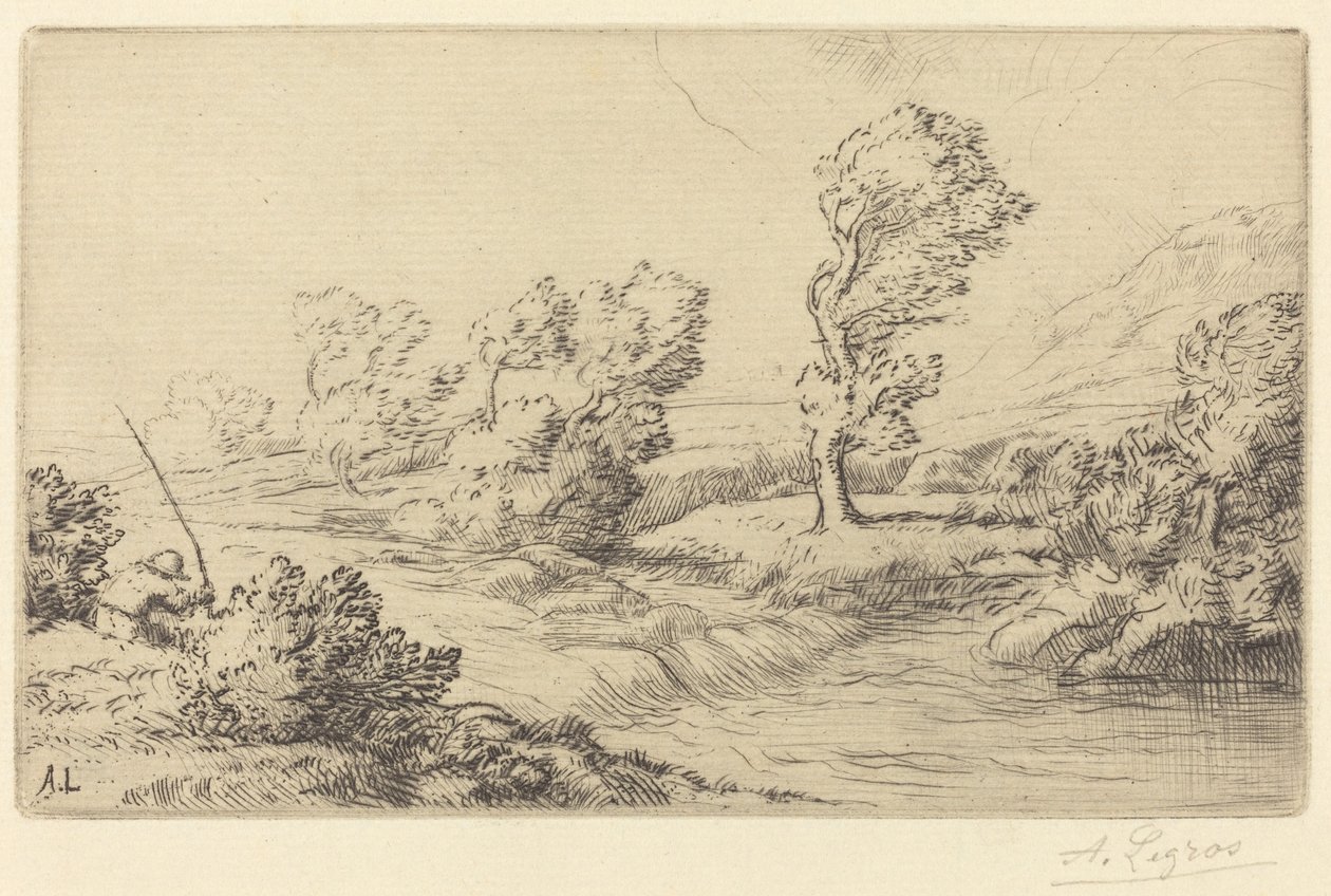 Ufer der Marne von Alphonse Legros