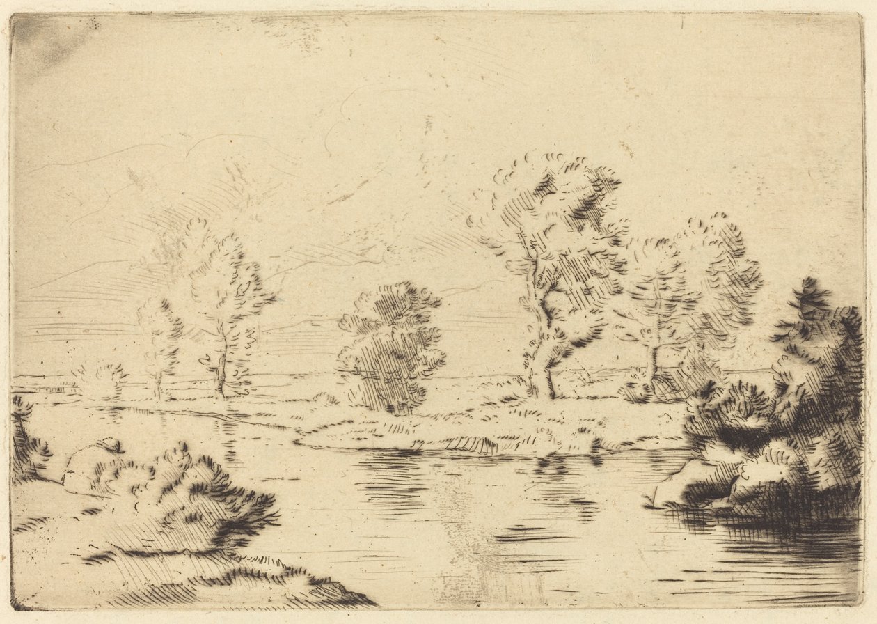 Ufer der Marne von Alphonse Legros
