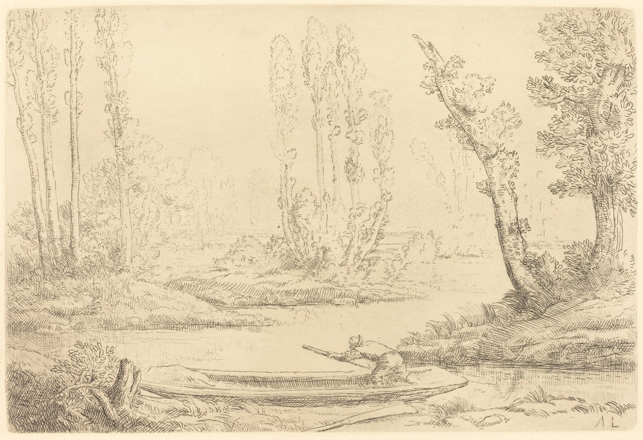 Ufer der Somme bei Amiens von Alphonse Legros