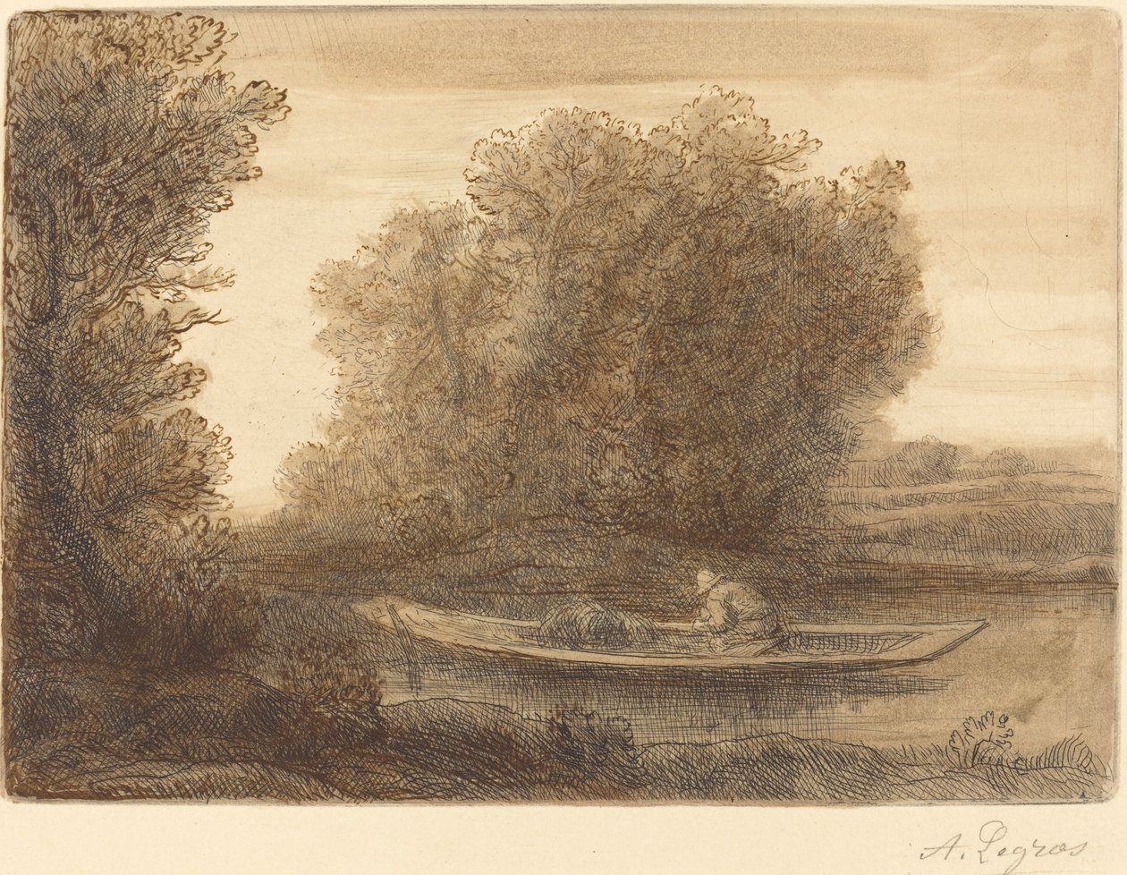 Flussbiegung von Alphonse Legros