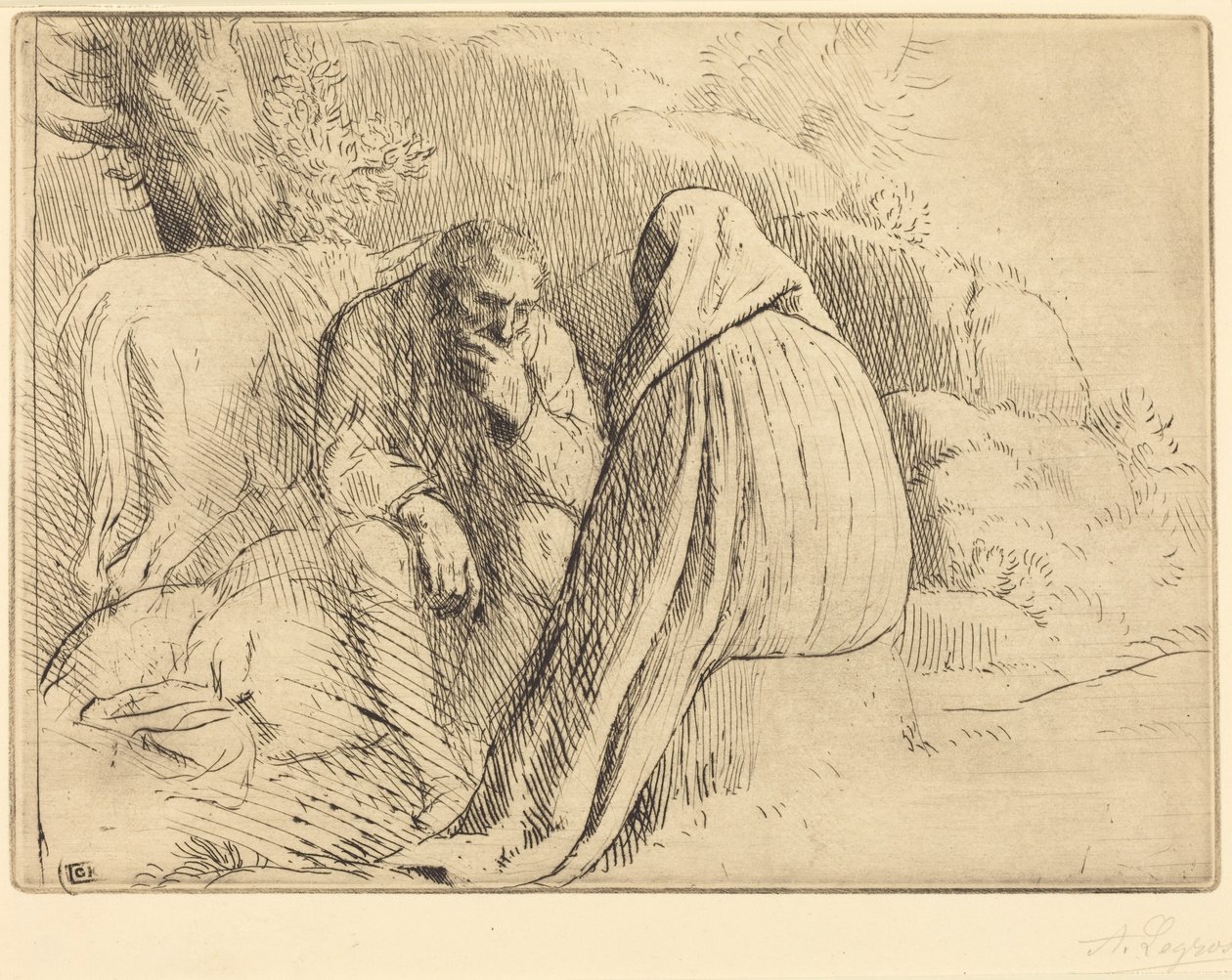Bohemien-Lager von Alphonse Legros