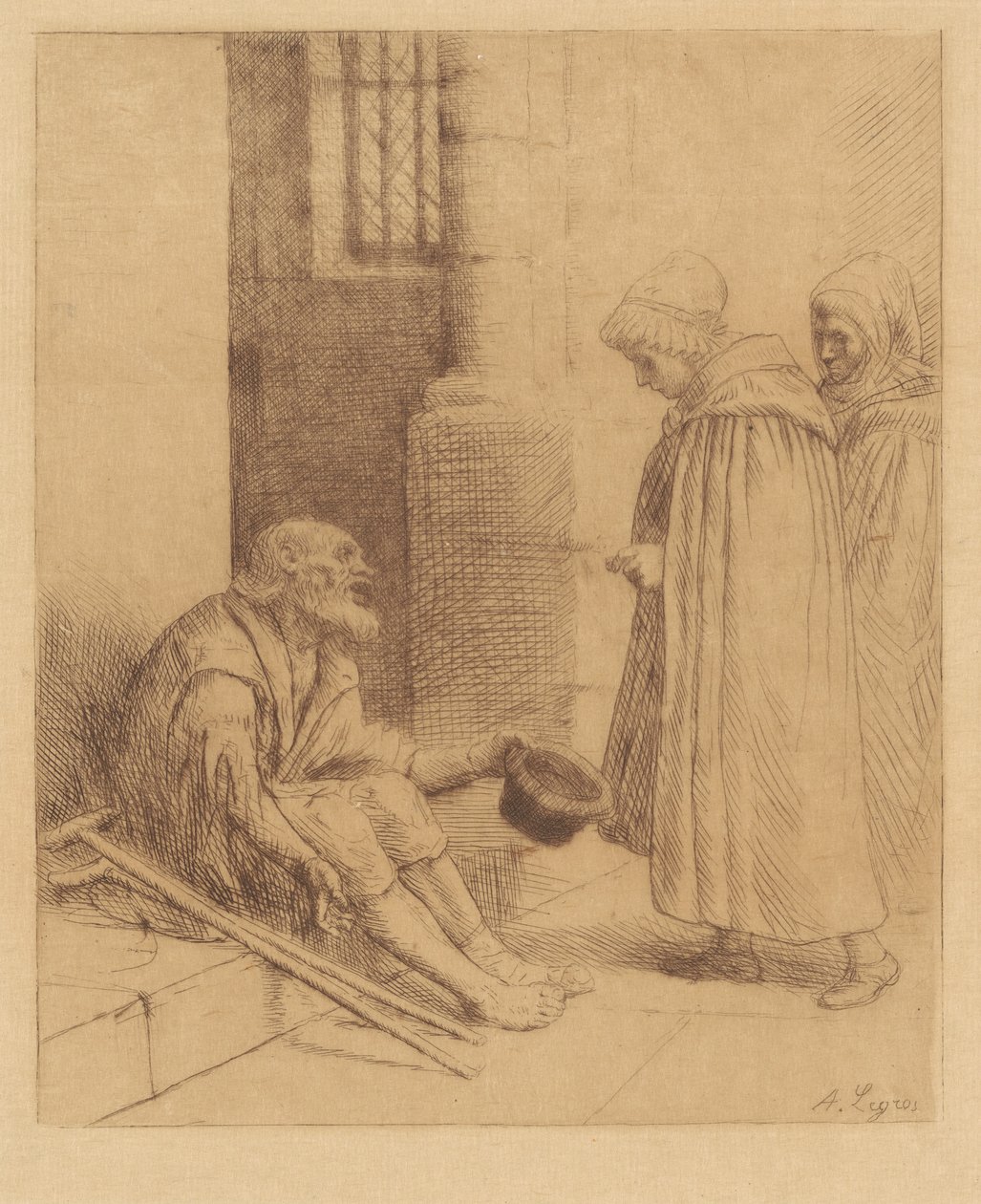 Nächstenliebe (La Charité) von Alphonse Legros