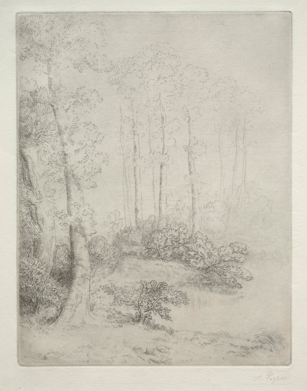 Am Rande des Wassers von Alphonse Legros
