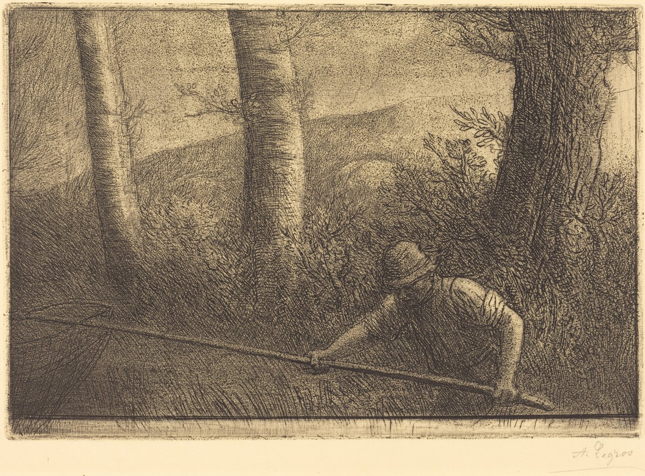 Fischer mit Reusen (La peche a la truble) von Alphonse Legros