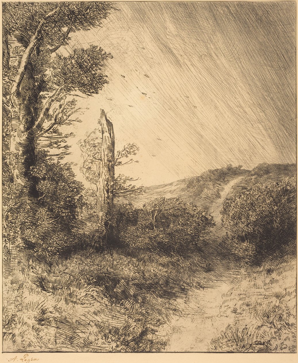 Windstoß (Le coup de vent) von Alphonse Legros