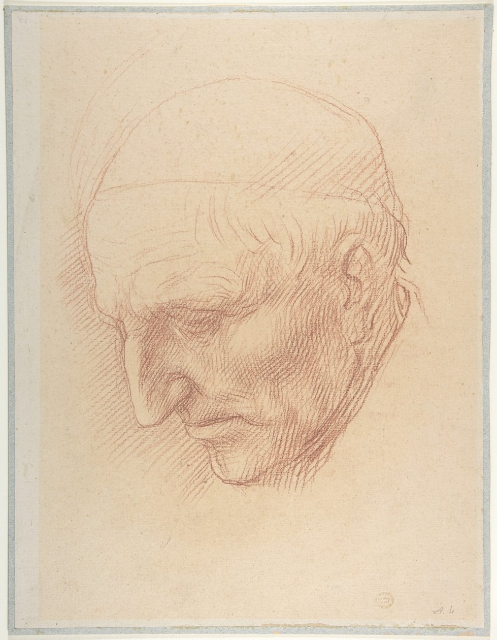 Kopf eines Kirchendieners von Alphonse Legros