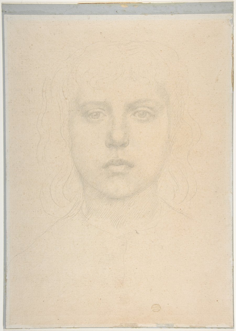 Kopf eines Mädchens von Alphonse Legros