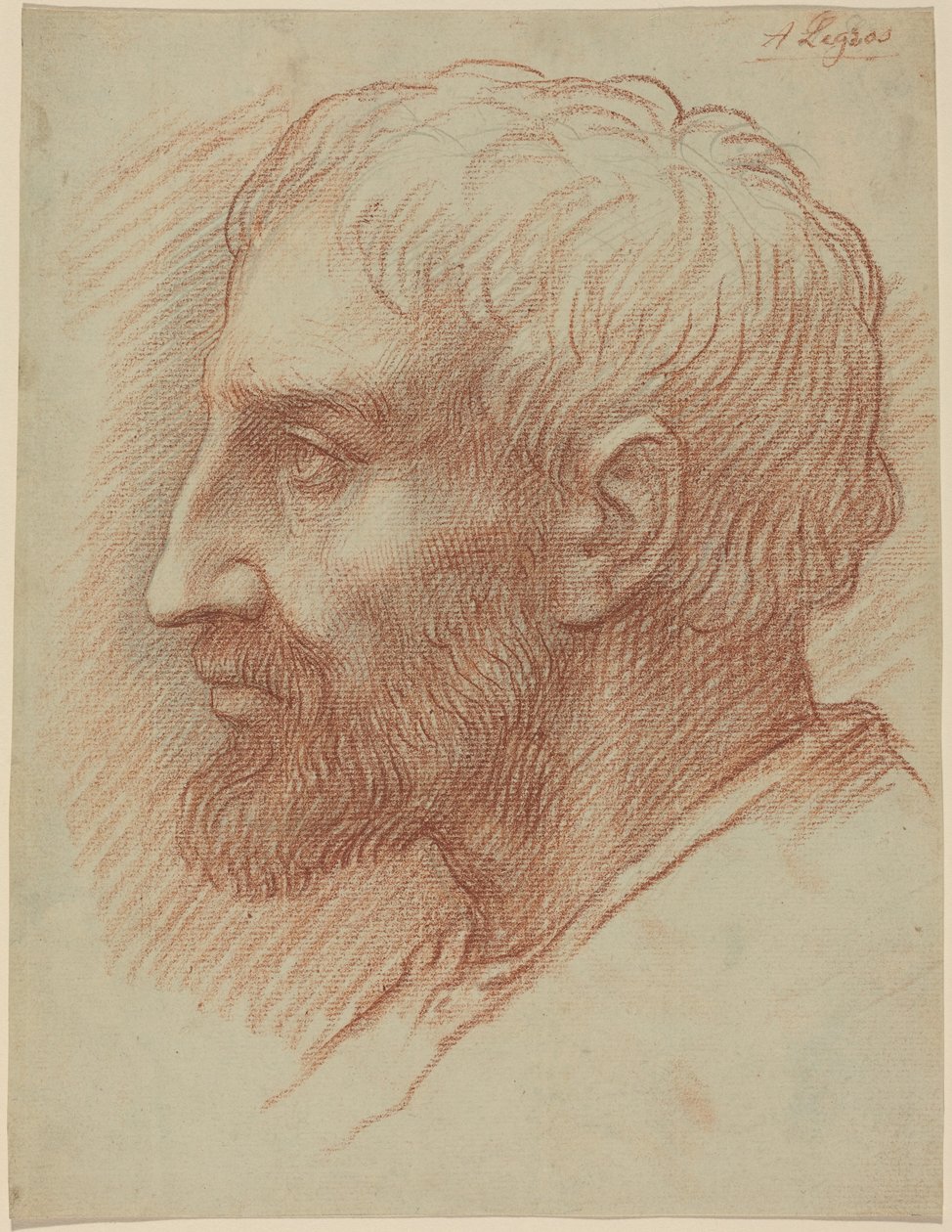 Kopf eines Mannes von Alphonse Legros