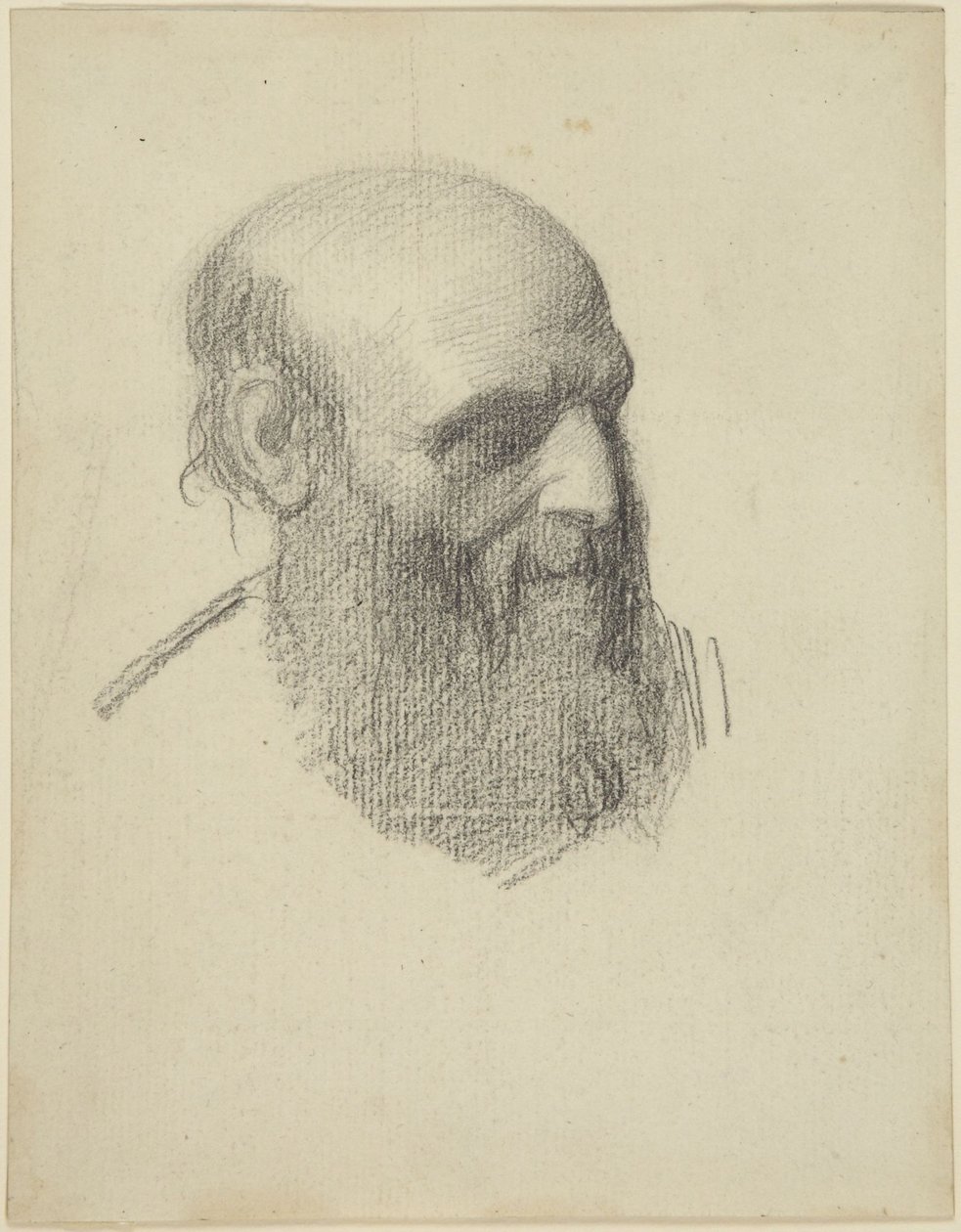 Kopf eines bärtigen Mannes von Alphonse Legros