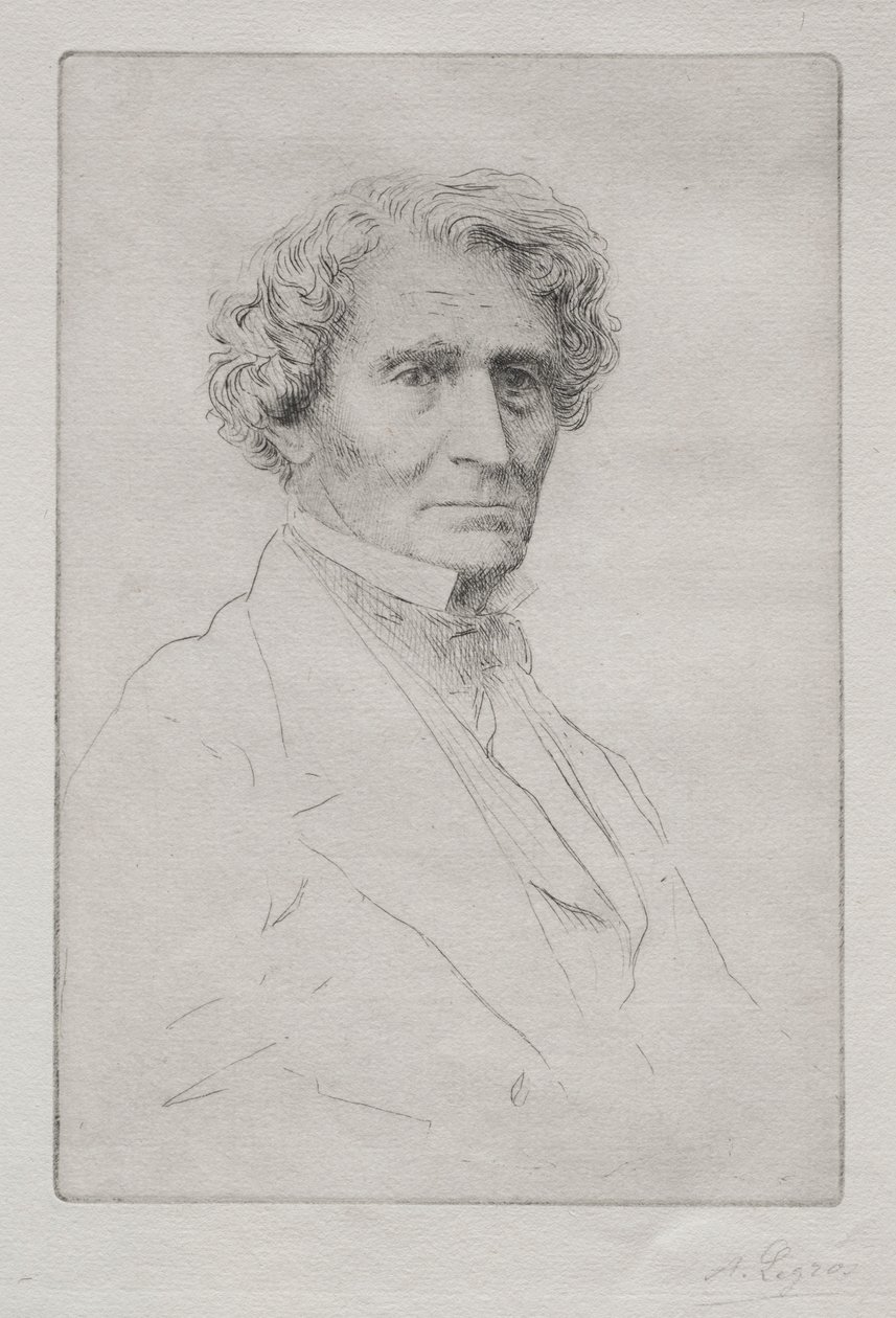 Hector Berlioz von Alphonse Legros