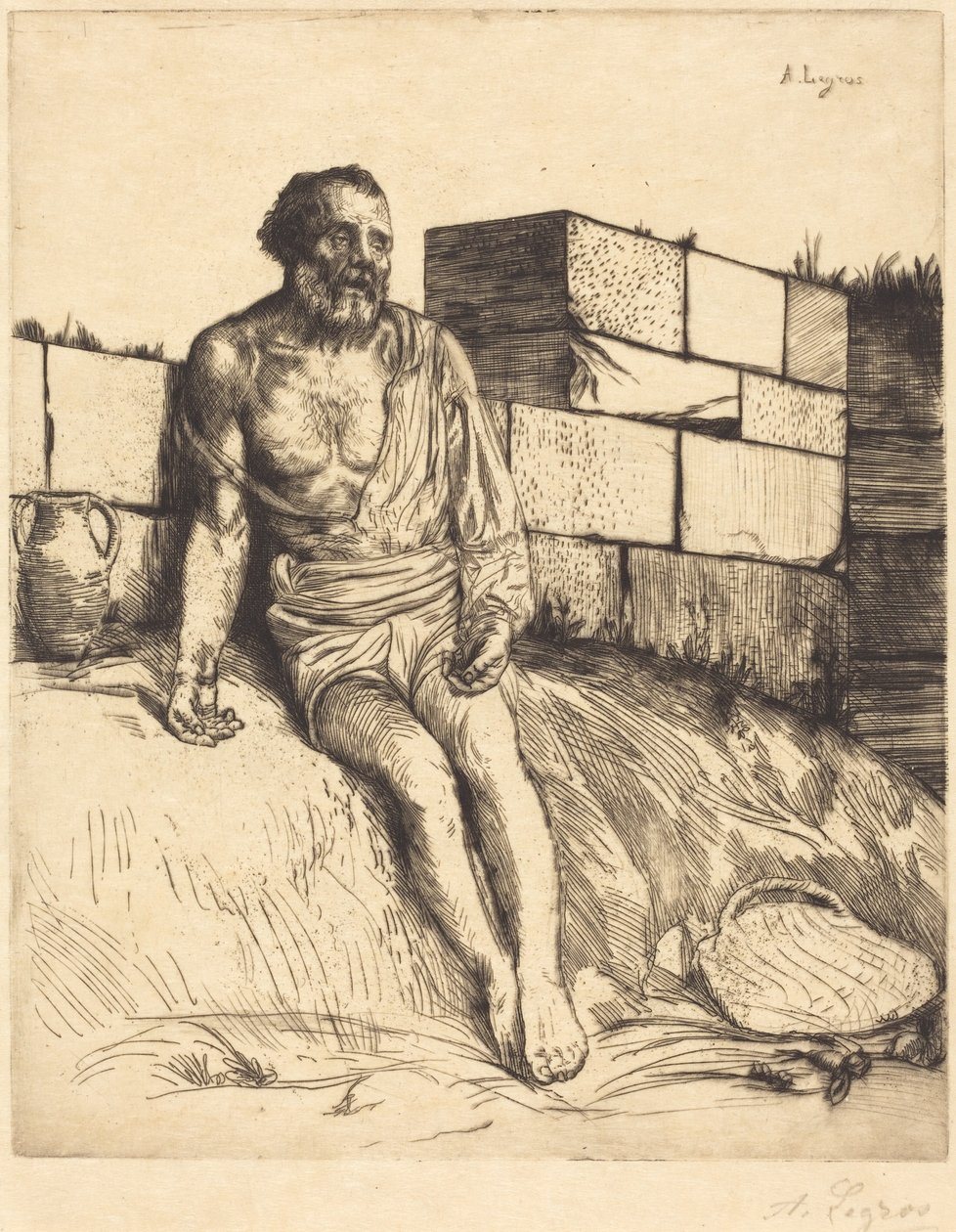 Hiob, 1. Platte von Alphonse Legros