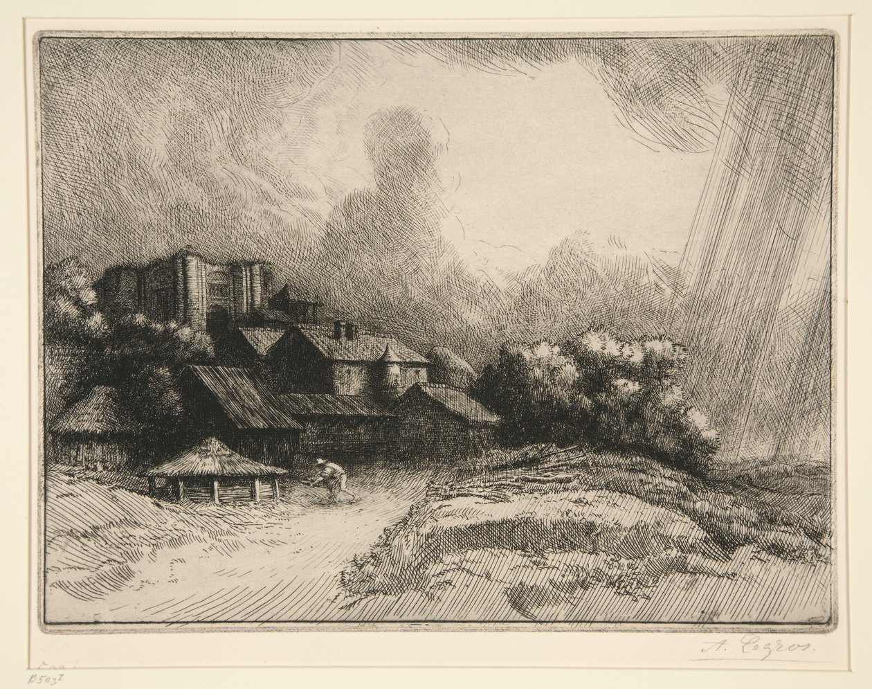 Der Bauernhof der Abtei von Alphonse Legros