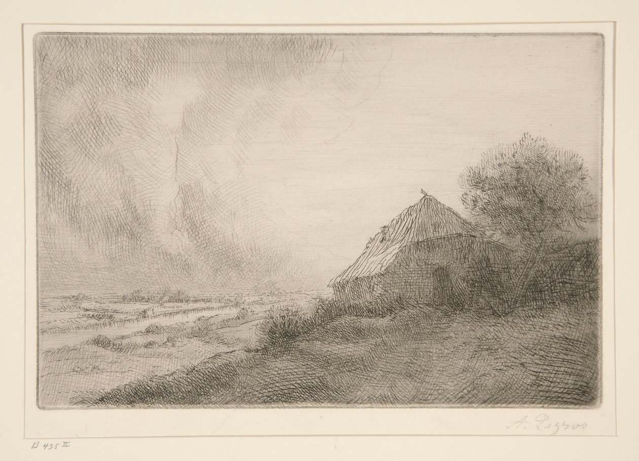 Die Hütte auf dem Hügel von Alphonse Legros