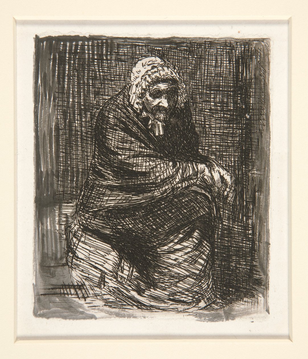 Die alte Frau Assine von Alphonse Legros