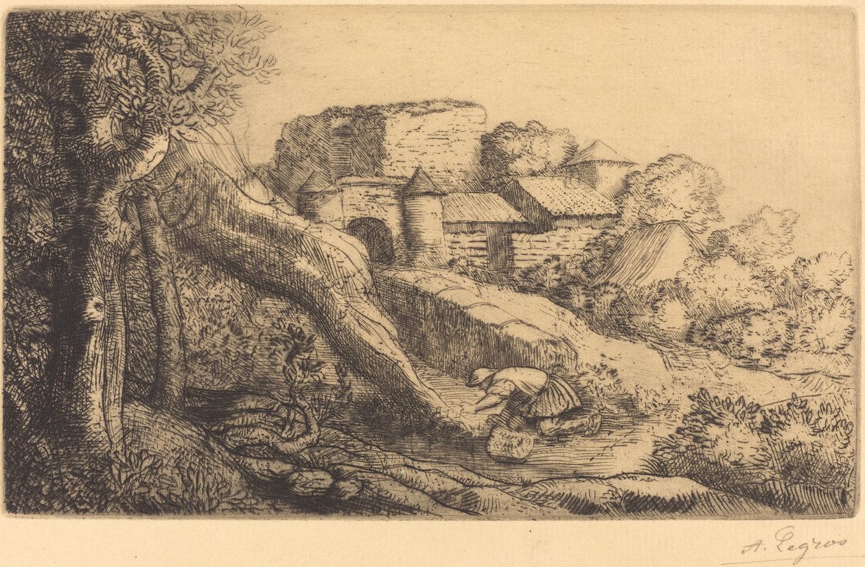 Der kleine Grasbrenner von Alphonse Legros