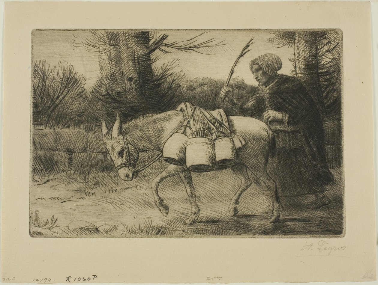 Milchmädchen von Alphonse Legros