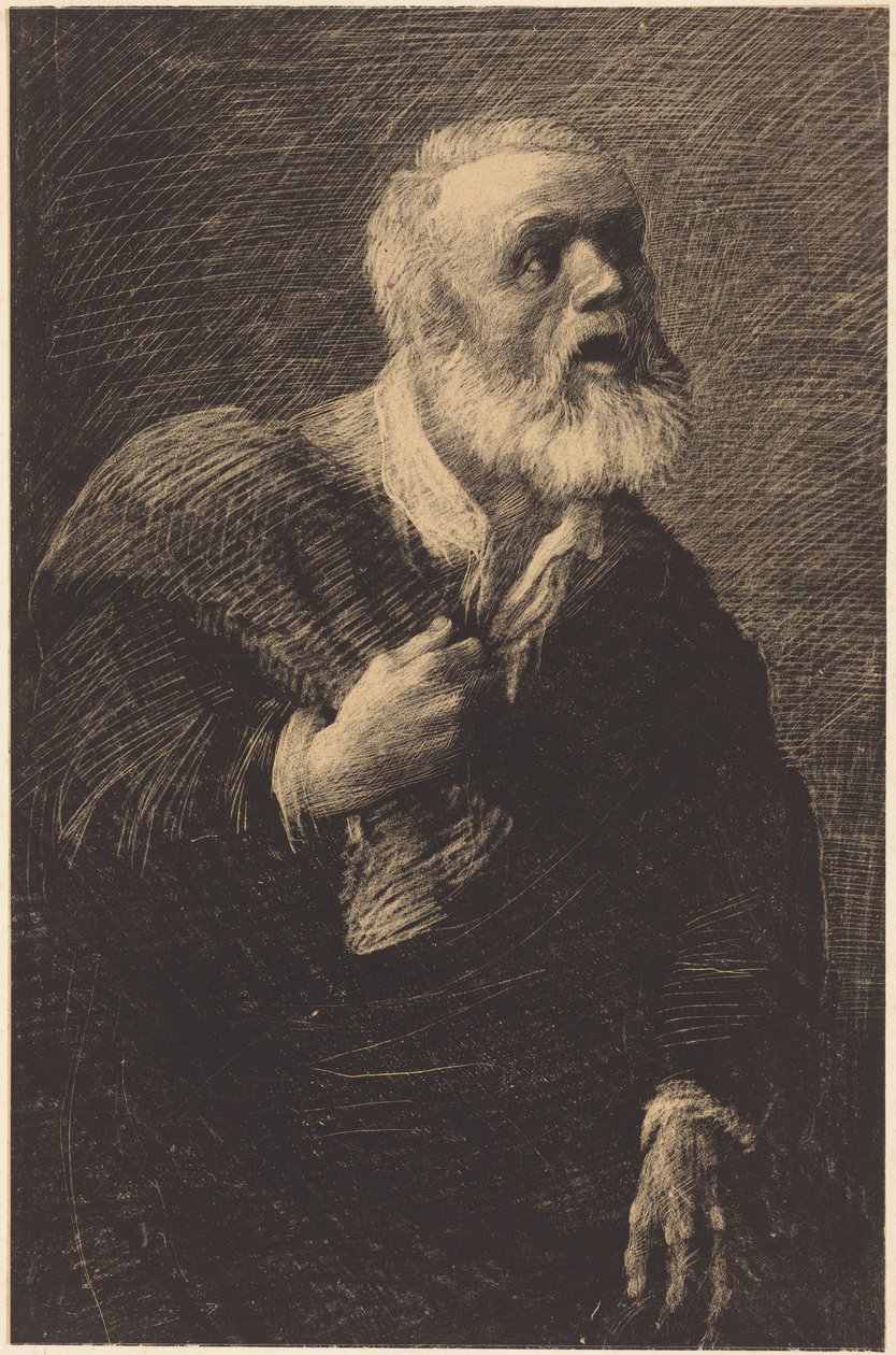 Nacht Ausrufer (Le crieur de nuit) von Alphonse Legros
