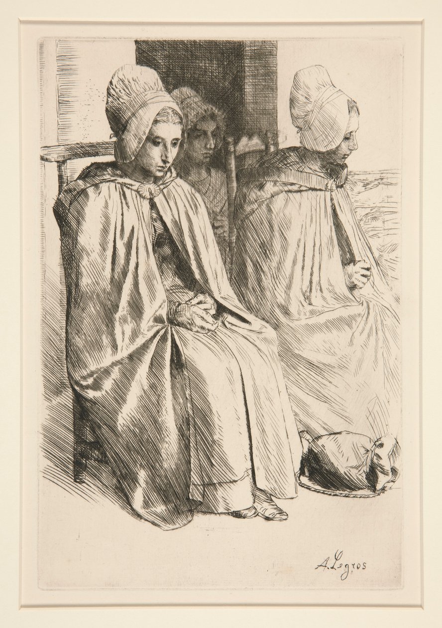 Bäuerinnen in der Umgebung von Boulogne von Alphonse Legros
