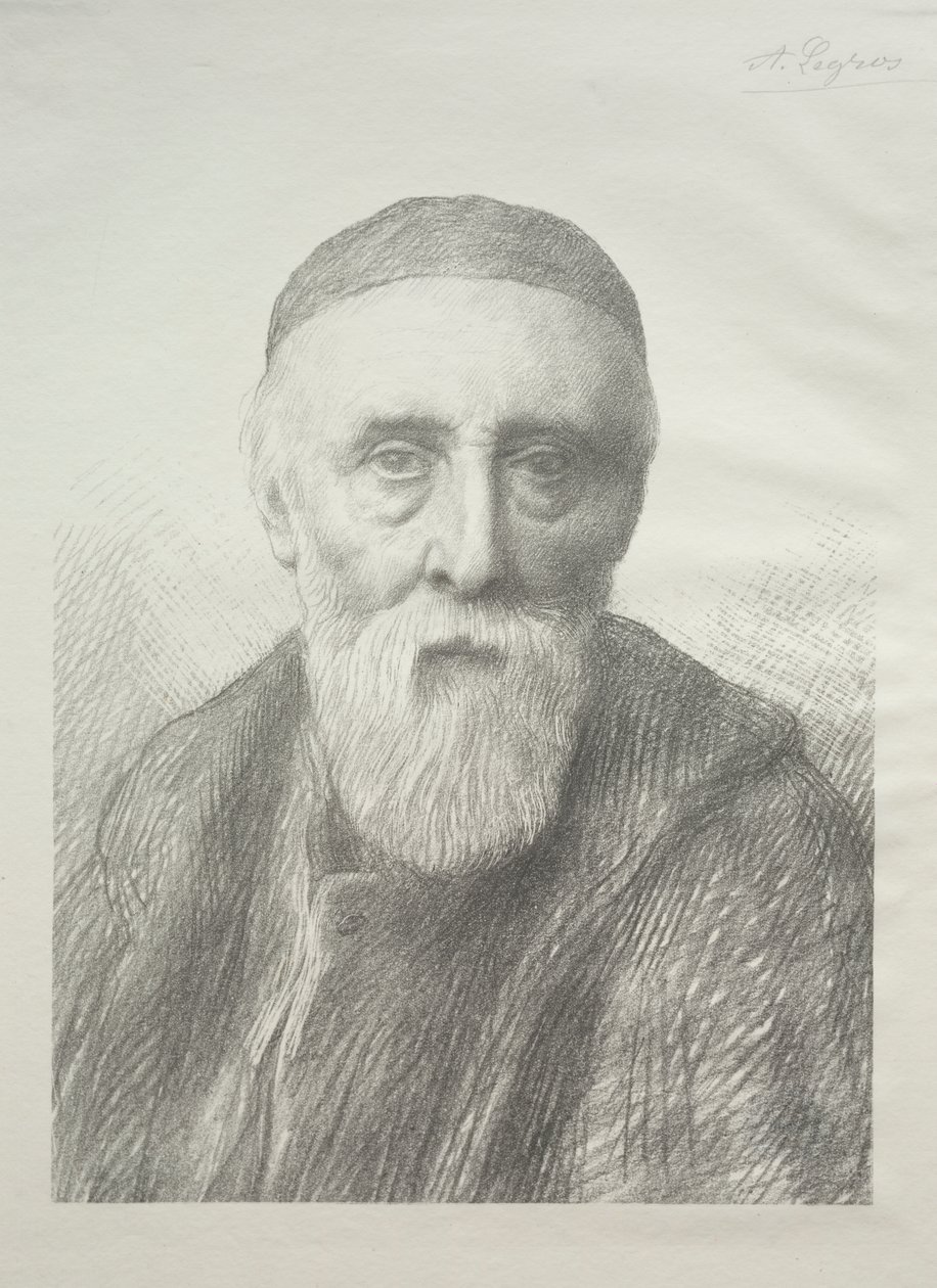 Porträt von George Frederic Watts (2. Platte) von Alphonse Legros