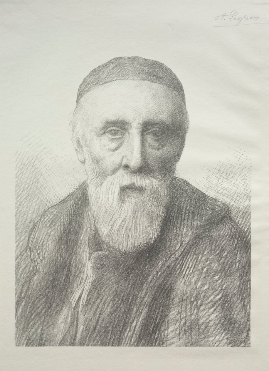 Porträt von George Frederic Watts, 2. Platte von Alphonse Legros