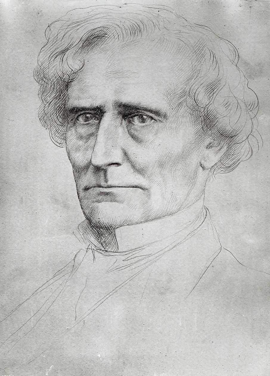 Porträt von Hector Berlioz (1803-69) von Alphonse Legros