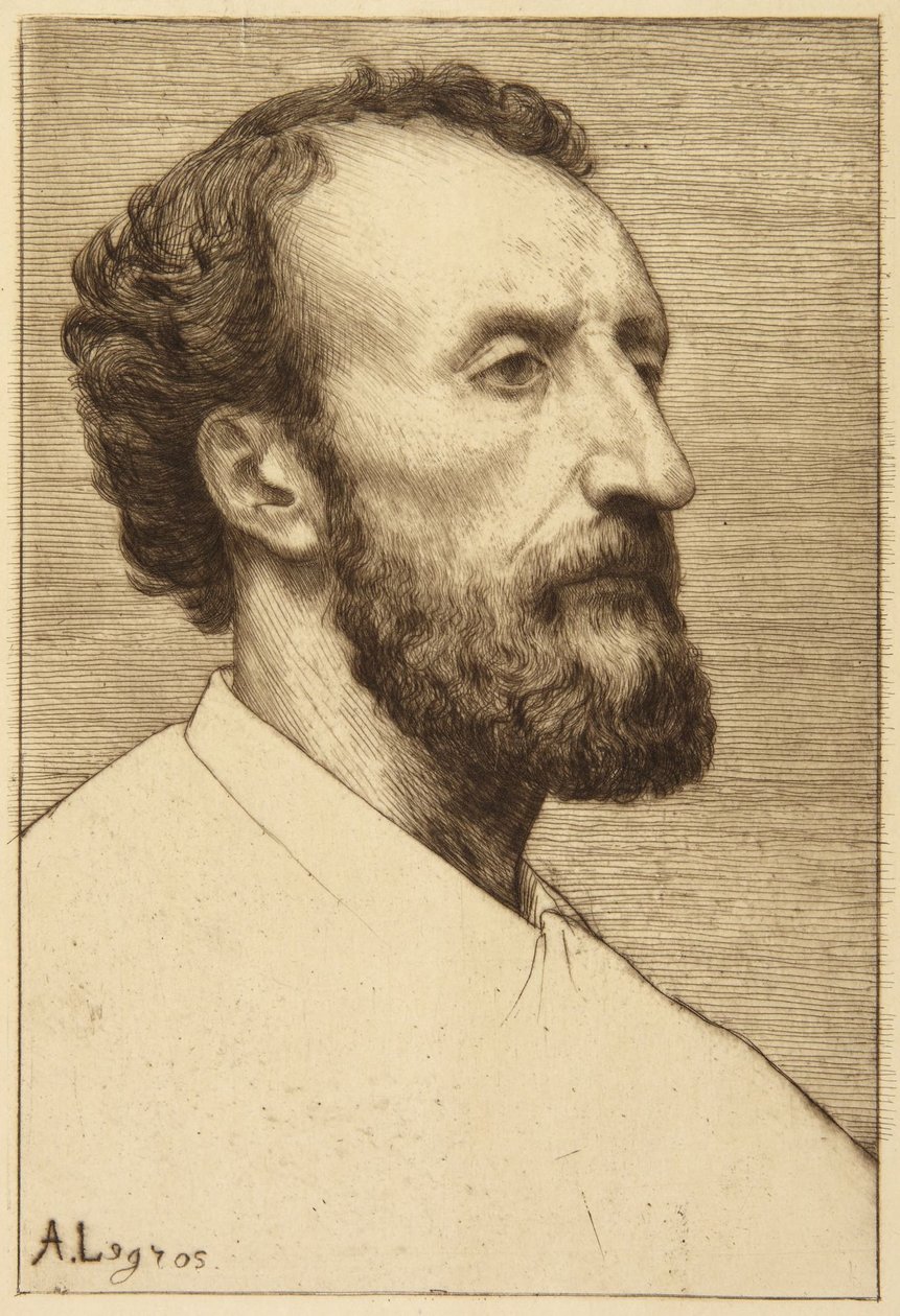 Porträt von J. Dalou von Alphonse Legros