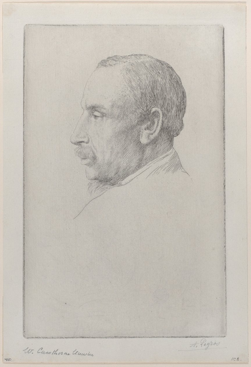 Porträt von William Cawthorne Unwin, 1892 von Alphonse Legros